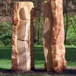 Sandstein, 345 cm, 2023, Standort Wasserburg in 67753 Reipolskirchen